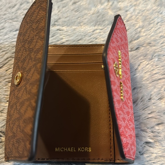 NWT Michael Michael Kors Jet Set Charm Dahlia Multi Trifold Wallet - Picture 6 of 10